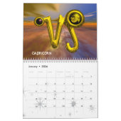 ASTRAL LABYRINTH GOLD ZODIAC CHART Astrologie Kalender (Jan 2026)