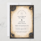 Astral Night Wedding Einladung (Vorderseite)