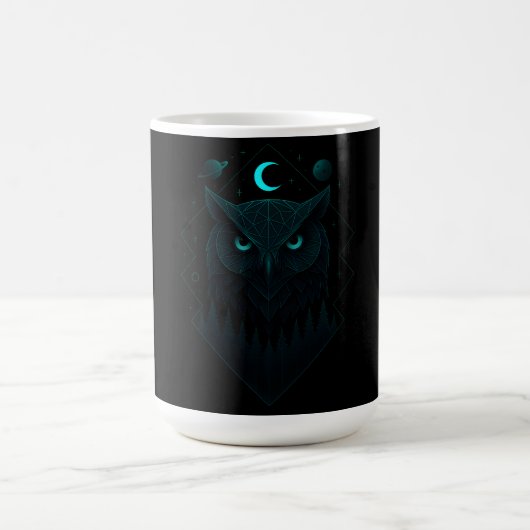 Astral Owl - Cosmic Night Wisdom Kaffeetasse (Mittel)