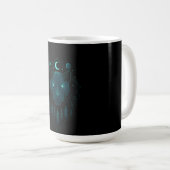 Astral Panther - Kosmischer Dunkler Jäger Kaffeetasse (VorderseiteRechts)