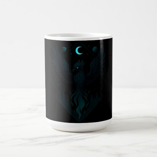 Astral Phoenix - Kosmische Feuer Wiedergeburt Kaffeetasse (Mittel)