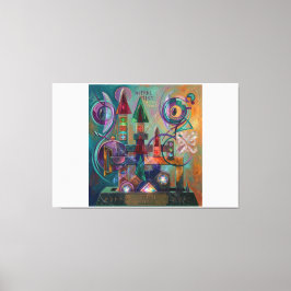 Astral Pilot: Kandinsky Stil Abstrakt Expressionis Leinwanddruck