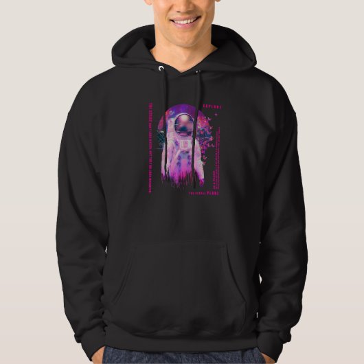 Astral Plane Astronaut And Butterfly Graphic Hoodie (Vorderseite)
