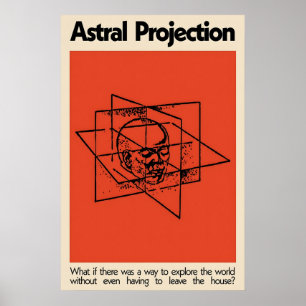 Astral Projection Japanischer Abstrakter Bauhaus Poster
