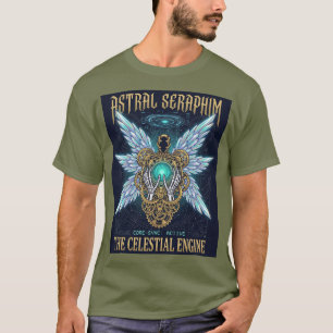 Astral Seraphim Die Himmelsmaschine Cyberpunk-Kuns T-Shirt