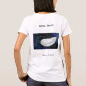 Astral Travel Feather Universe Sky Maureen Girard T-Shirt (Rückseite)