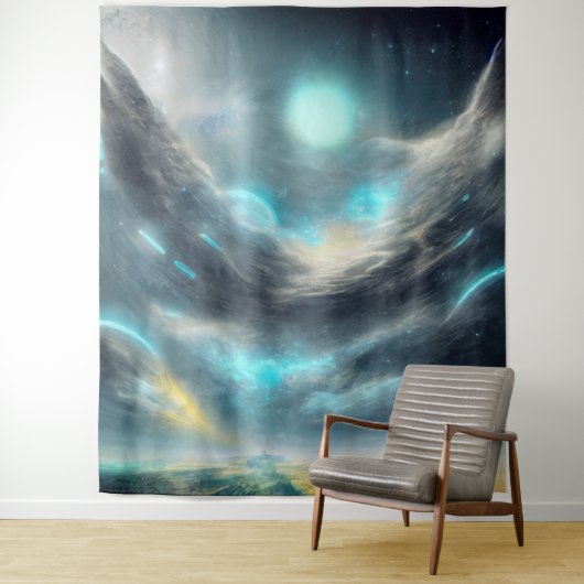 Astral Yoga Tapestry Wandteppich (Beispiel)