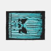 Astraldämon-Barcode 666 Fleecedecke (Vorderseite (Horizontal))