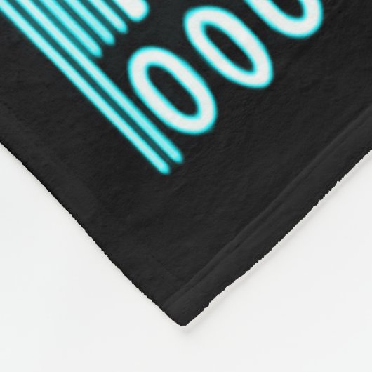 Astraldämon-Barcode 666 Fleecedecke (Ecke)