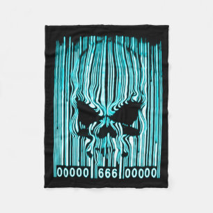 Astraldämon-Barcode 666 Fleecedecke