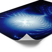 astrale Lichtformen - der kosmische Fluss Poster (Ecke)