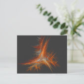 Astralflamme Abstrakte Kunst Postkarte (Stehend Vorderseite)