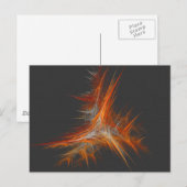 Astralflamme Abstrakte Kunst Postkarte (Vorne/Hinten)