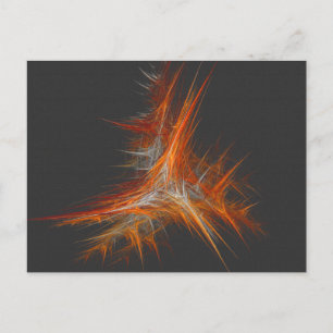 Astralflamme Abstrakte Kunst Postkarte