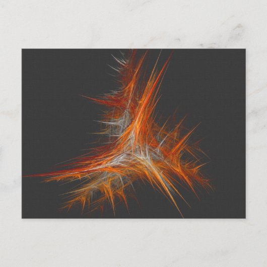 Astralflamme Abstrakte Kunst Postkarte (Vorderseite)