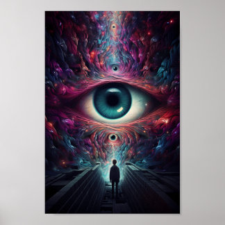 Astralgie optische Illusion Poster