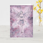 Astralina Fairy Illustration von Molly Harrison Karte (Gelbe Blume)