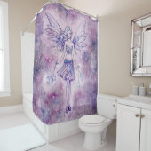 Astralina Lila Fee im Sternenduschvorhang Duschvorhang (Beispiel)