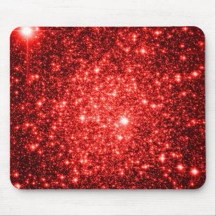 astralischer Glitzer Rot Mousepad