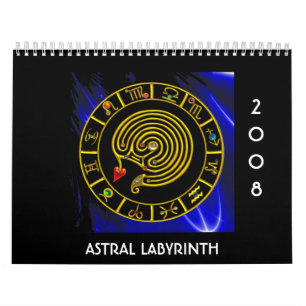 ASTRALlabyrinth-GOLDtierkreis-DIAGRAMM Astrologie Kalender