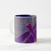 Astralnachglut-Libelle Zweifarbige Tasse (Vorderseite Links)