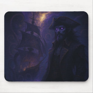 Astralpirat im Amethystlicht Mousepad