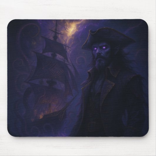 Astralpirat im Amethystlicht Mousepad (Vorne)