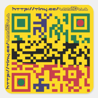 astrastudios QRcode Quadratischer Aufkleber
