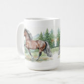 Astrid Aquarell Isländisches Pferd Kaffeetasse (Vorderseite Links)