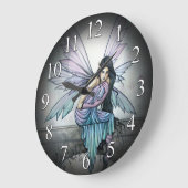 Astrid Gothic Fairy Fee Fantasy Art Clock Große Wanduhr (Winkel)