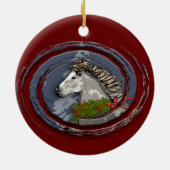 Astrid Icelandic Mare für Ferien Keramik Ornament (Hinten)