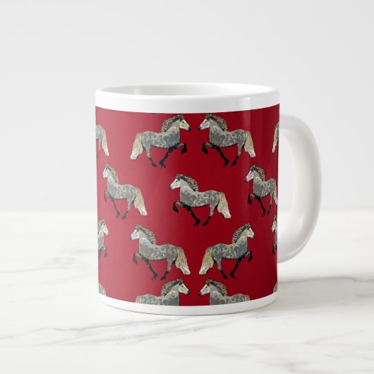 Astrid in Red Jumbo-Tasse (Vorderseite Rechts)