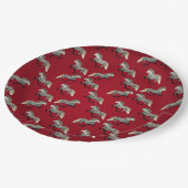 Astrid in Red Pappteller (Schrägansicht)