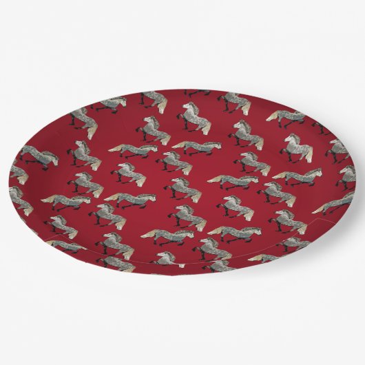 Astrid in Red Pappteller (Schrägansicht)