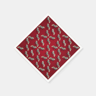 Astrid in Rot Serviette