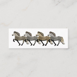 Astrid Isländisch Pferde Mini Visitenkarte