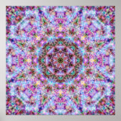 Astrid - Pastel Pink & Lila Psychedelic Mandala Poster (Vorne)