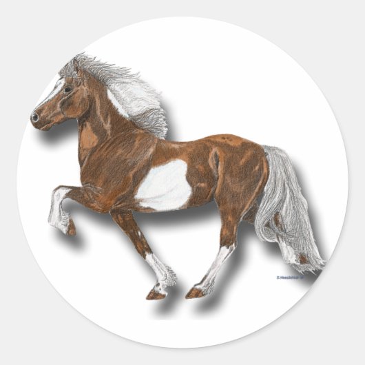 Astrid Runder Aufkleber (Vorderseite)