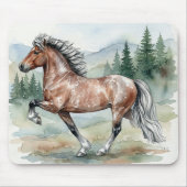 Astrid Tolting Icelandic Horse watercolor Mousepad (Vorne)