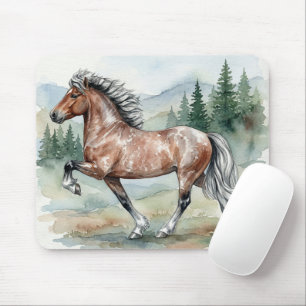 Astrid Tolting Isländisches Pferd Aquarell Mousepad