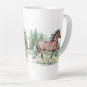 Astrid Watercolor Icelandic Horse Milchtasse (Rechte Ecke)