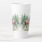 Astrid Watercolor Icelandic Horse Milchtasse (Vorderseite)