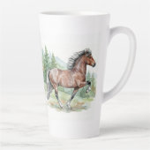Astrid Watercolor Icelandic Horse Milchtasse (Rechts)