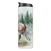 Astrid Watercolor Icelandic Horse Thermosbecher (Nach rechts gedreht)