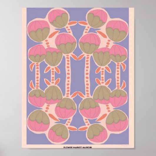 Astrid Wilson Blume Market Poster (Vorne)