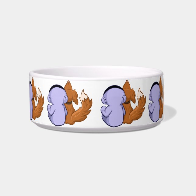 Astrnaut mit Hundehutschüssel Napf (Vorderseite)