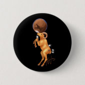 Astro Aries Mars Zodiac Button (Vorderseite)