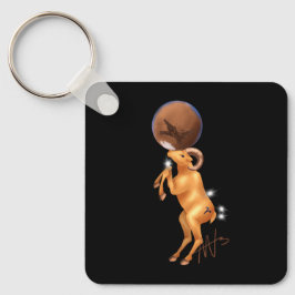 Astro Aries Mars Zodiac Metal Schlüsselanhänger