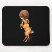 Astro Aries Mars Zodiac Mousepad (Vorne)