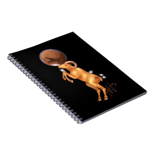 Astro Aries Mars Zodiac Notizblock (Rechte Seite)
